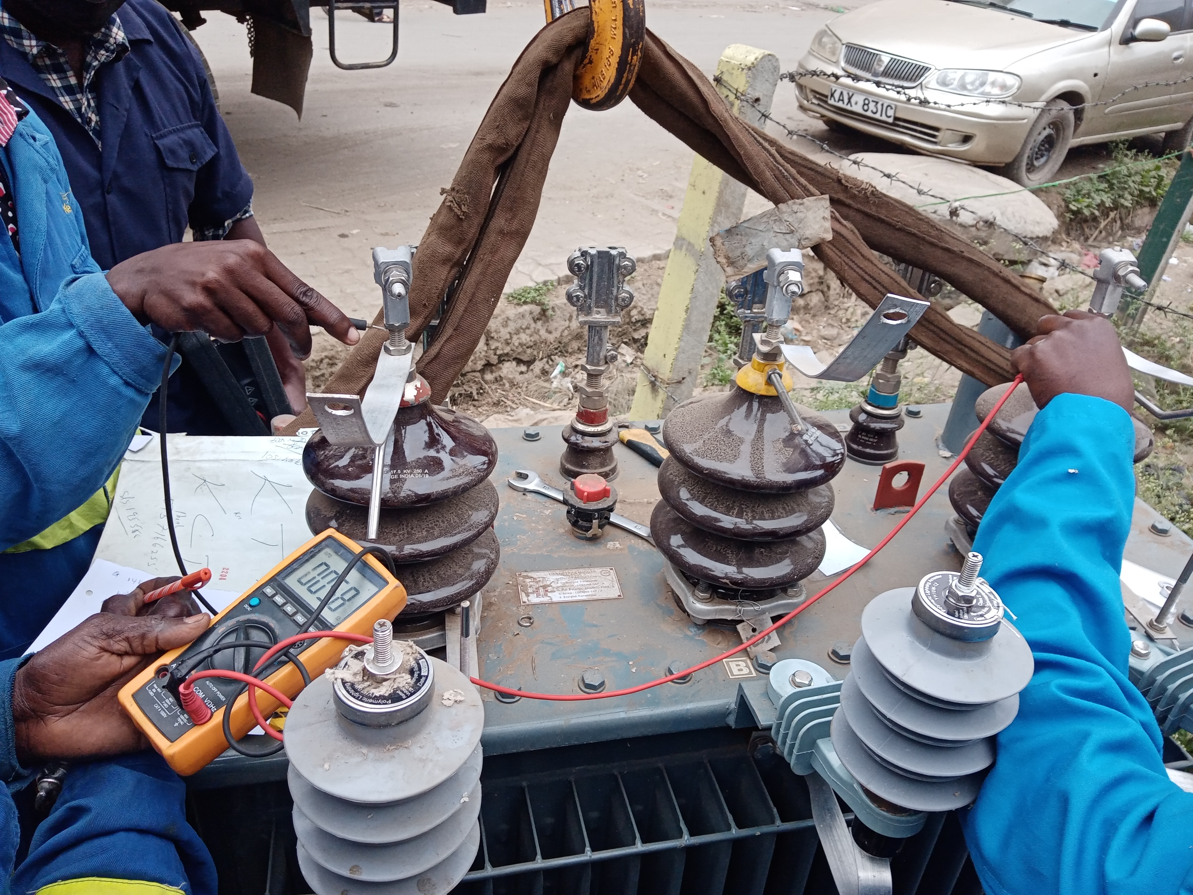 image of transformer testing before installation