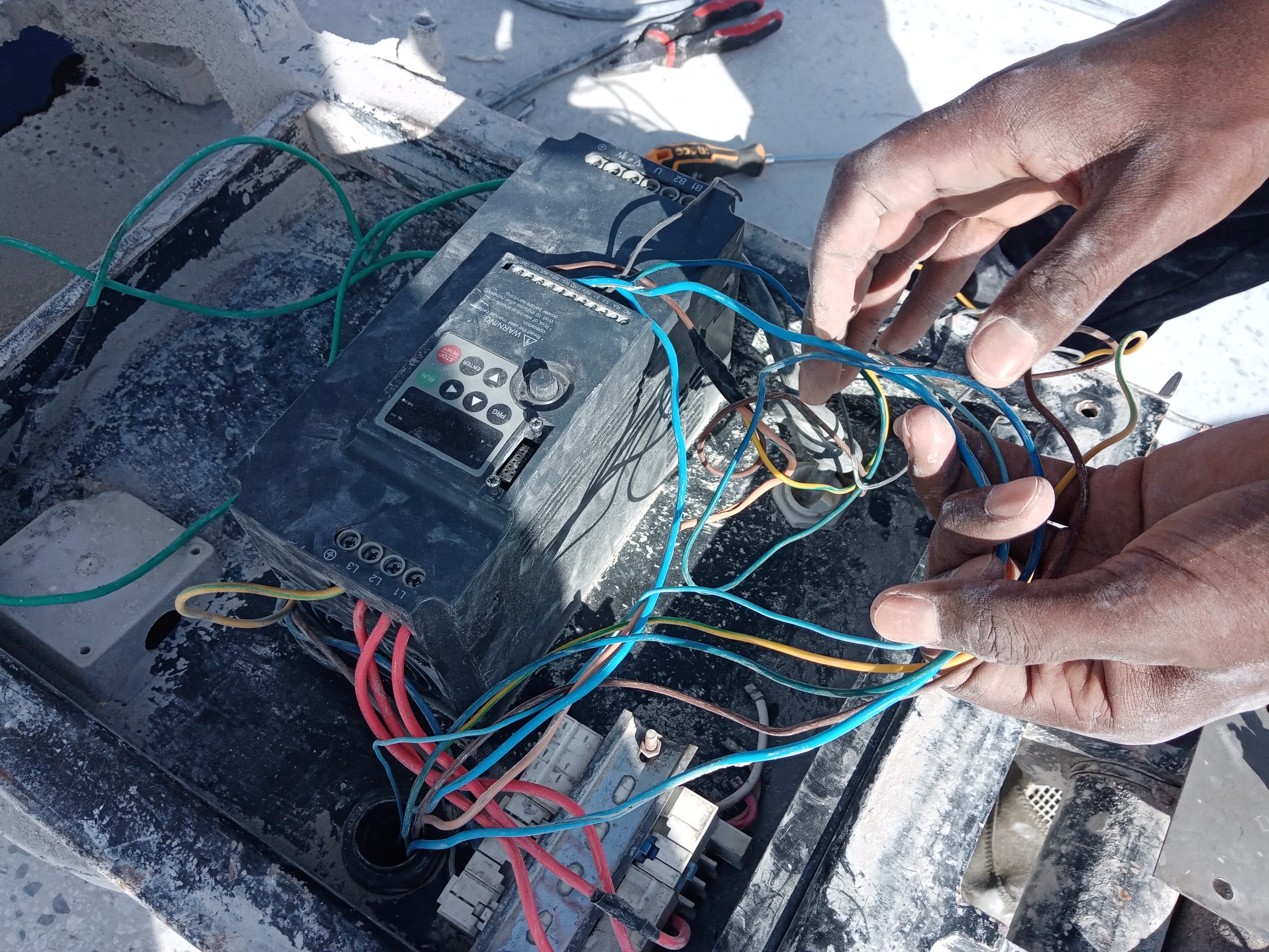 image of VFD wiring